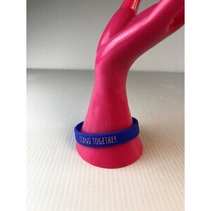 Blue Friendship Bracelets Stand Together Ally Harris Silicone 2024 OS Lot of 4